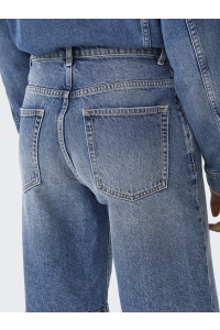 ONLY ONLMATE REG BAGGY LONG SHORTS DNM N: medium blue denim