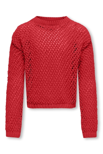 ONLY KOGDONNA LIFE LS O-NECK OPEN STRUC :