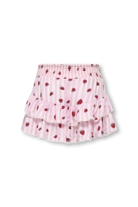 ONLY KOGGLOW LIFE TAPED EDGE SKORT AOP W: romance rose/strawberry/stripes