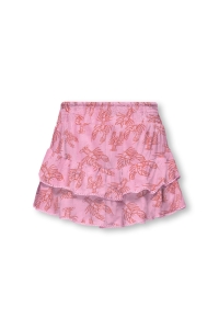 ONLY KOGGLOW LIFE TAPED EDGE SKORT AOP W: begonia pink/lobster/tiger lily