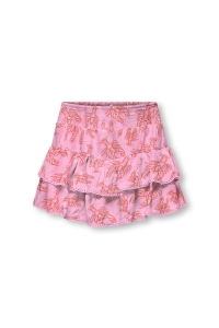 ONLY KOGGLOW LIFE TAPED EDGE SKORT AOP W: begonia pink/lobster/tiger lily