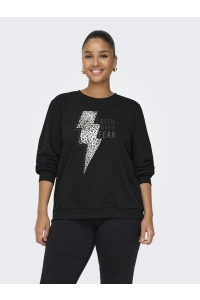 carmakoma CARRUNA L/S O-NECK CC SWT JRS black/lightning leo