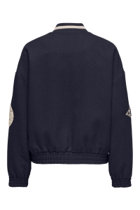 ONLY ONLCHARA L/S BASEBALL JACKET XT PNT night sky/whitecap gray