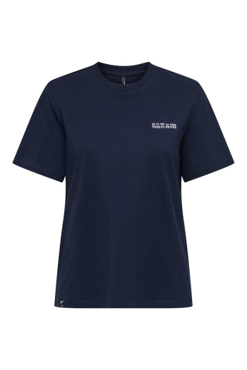 ONLY ONLLEONA S/S TEXT EMB. TOP BOX JRS