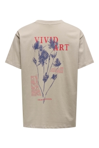 ONLY ONLPOPPY LIFE S/S FLOWER TOP BOX JR: string/art