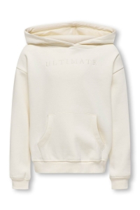 ONLY KOGBILLIE LIFE L/S HOODIE SWT antique white/ultimate