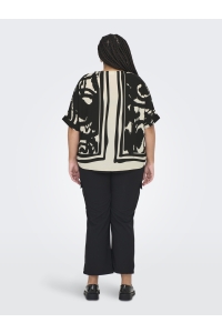 carmakoma CARNICON LIFE SS TOP AOP black/abstract graphic