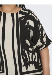 carmakoma CARNICON LIFE SS TOP AOP black/abstract graphic