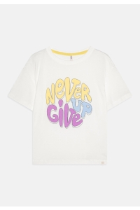 ONLY:KIDS ONLY KMGRENNA LIFE S/S LOOSE PRINT TOP J: cloud dancer/never