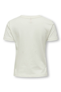 ONLY:KIDS ONLY KMGCANDY LIFE S/S PRINTED TEE JRS N: cloud dancer/cherries