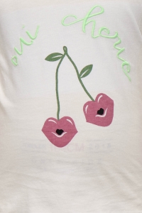ONLY:KIDS ONLY KMGCANDY LIFE S/S PRINTED TEE JRS N: cloud dancer/cherries