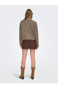 ONLY ONLPIEMONTE L/S CARDIGAN KNT NOOS walnut/melange