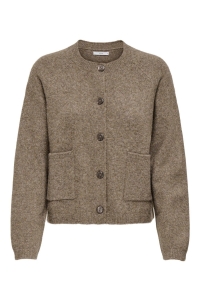 ONLY ONLPIEMONTE L/S CARDIGAN KNT NOOS walnut/melange
