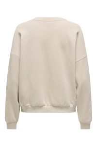 ONLY ONLHANNAH L/S O-NECK PRINT BOX CS S: pumice stone/liberte