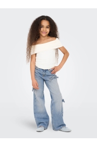 ONLY KOGHOPE WIDE BOW LB DNM CRO light blue denim