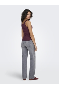 ONLY ONLSARA SHARAI LIFE TANK TOP JRS NO: burgundy