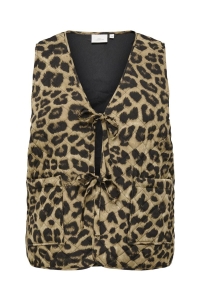 carmakoma CARLEOLIA QUILT WAISTCOAT WVN camel/leo