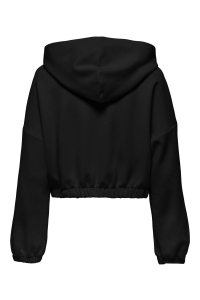 ONLY ONLSCARLETT LIFE LS ZIP HOOD SWT NO: black