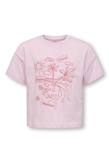 Only Kids KMGVACAY LIFE SS LOOSE PRINTED TEE :