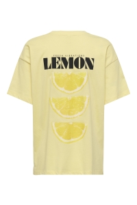 ONLY ONLVIVVI S/S LOVELY TOP JRS sunlight/lemon exotic roots