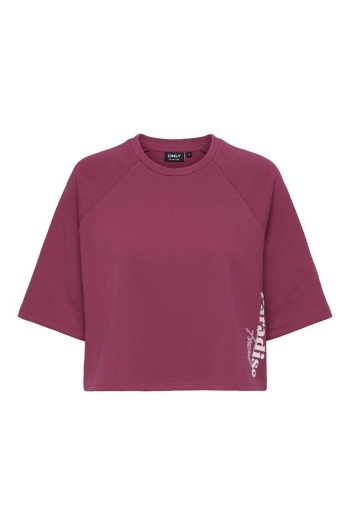 ONLY ONLCORA S/S PRINT O-NECK UB SWT