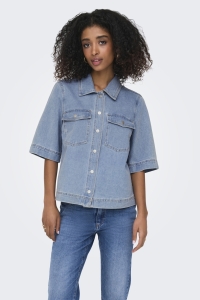 ONLY ONLBELLE S/S SHIRT DNM GUA NOOS light blue denim
