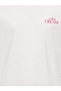 ONLY KOGHELEN LIFE S/S LOOSE TEE JRS NOO: cloud dancer/icecream