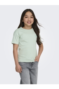 ONLY KOGHELEN LIFE S/S LOOSE TEE JRS NOO: aqua foam/watermelon