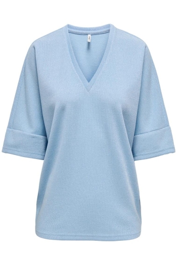 ONLY ONLIVY S/S GLITTER V-NECK TOP CS JR:
