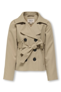 ONLY KOGCHLOE LIFE SHORT DB TRENCHCOAT O: tannin