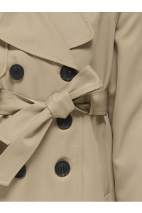 ONLY KOGCHLOE LIFE SHORT DB TRENCHCOAT O: tannin