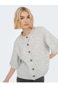 ONLY ONLCAMILLA S/S CARDIGAN KNT NOOS light grey melange