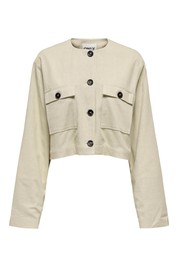 ONLY ONLPAMPA L/S LINEN BL JACKET PNT