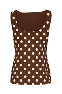ONLY ONLLONE AOP LEO 2-WAY S/L TOP JRS seal brown/big cd dots