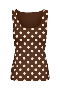 ONLY ONLLONE AOP LEO 2-WAY S/L TOP JRS seal brown/big cd dots