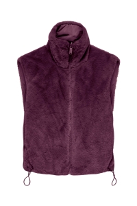 ONLY ONLDANA FAUX FUR REV.WAISTCOAT OTW : mauve wine