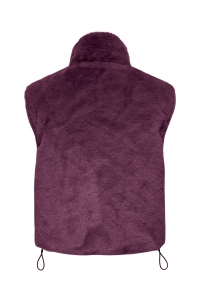 ONLY ONLDANA FAUX FUR REV.WAISTCOAT OTW : mauve wine