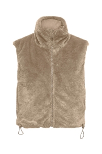ONLY ONLDANA FAUX FUR REV.WAISTCOAT OTW : silver mink