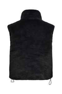 ONLY ONLDANA FAUX FUR REV.WAISTCOAT OTW : black
