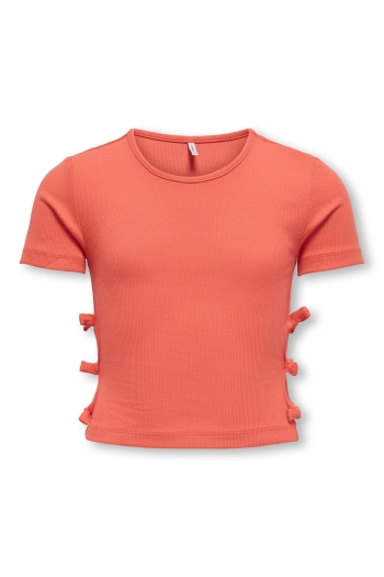 ONLY KOGNESSA LIFE SS CUTOUT BOW TOP JRS
