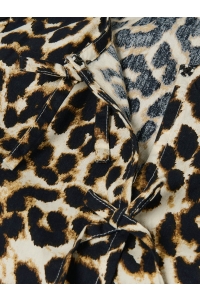 ONLY KOGCLARA LIFE S/S BOW SHIRT WVN NOO: black/with clara leo