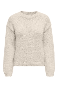 ONLY ONLBEA LS O-NECK CC KNT pumice stone/melange