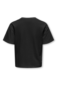 ONLY KOGBLINIS LIFE S/S LOOSE TOP BOX JR: black/cuba bananas