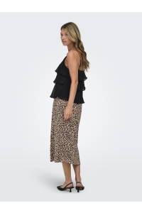 ONLY ONLLINN LIFE FLOUNCE SINGLET WVN NO: black
