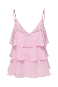 ONLY ONLLINN LIFE FLOUNCE SINGLET WVN NO: romance rose