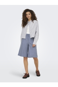 ONLY ONLLINDA HW MEL LONG SHORTS TLR NOO: vintage indigo