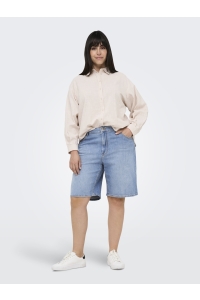 Carmakoma CARSONNY HW WIDE DNM SHORTS NAS843 : light blue denim