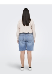 Carmakoma CARSONNY HW WIDE DNM SHORTS NAS843 : light blue denim