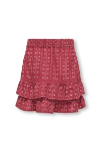 ONLY KOGBOLETTA SKORT WVN earth red/cloud dancer