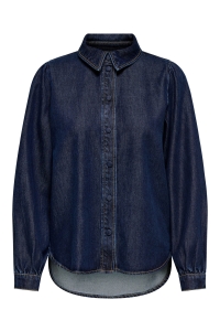 ONLY ONLJULIE LS DNM SHIRT QYT dark blue denim
